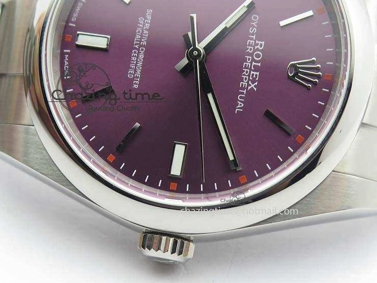 MiroTime 0509 Thermal Oyster Perpetual 39mm 114300 JF 1:1 Best Edition Grape Dial On SS Bracelet SA 3792